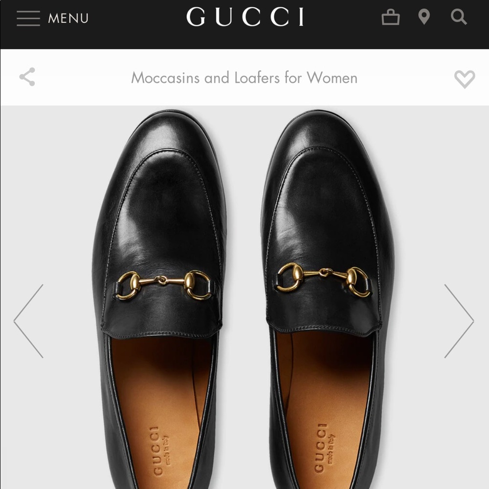 Gucci Jordaan leather loafer (women)